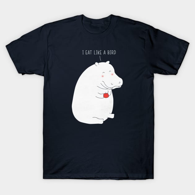 Humble hippo T-Shirt by milkyprint